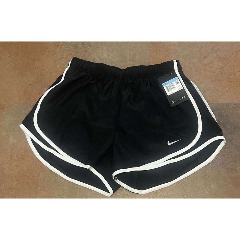 Nike Women's Dri-Fit Running Shorts Lined M 831558-011 Black/White New w/Tag